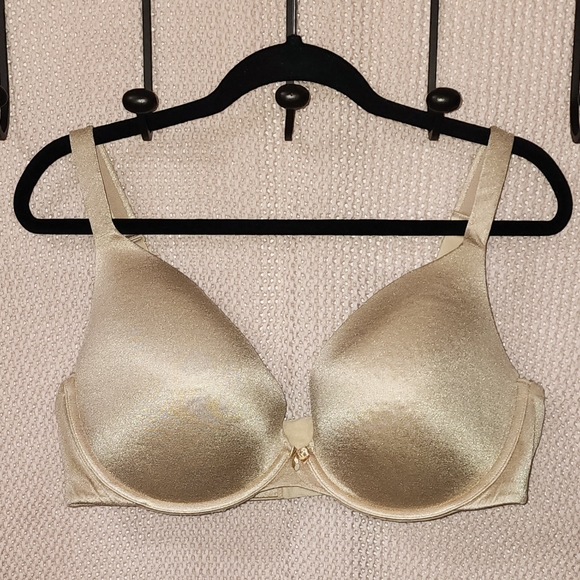 Soutien-gorge Plunge World Famous Name - Taille 34C - Rembourré Et Gainant - Couleur Nude